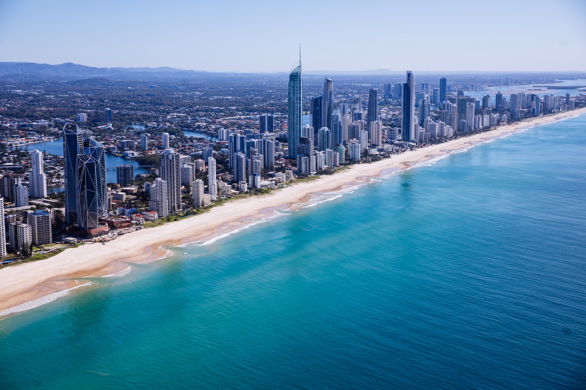 Gold coast aerial view - Hughes Chauffeur service