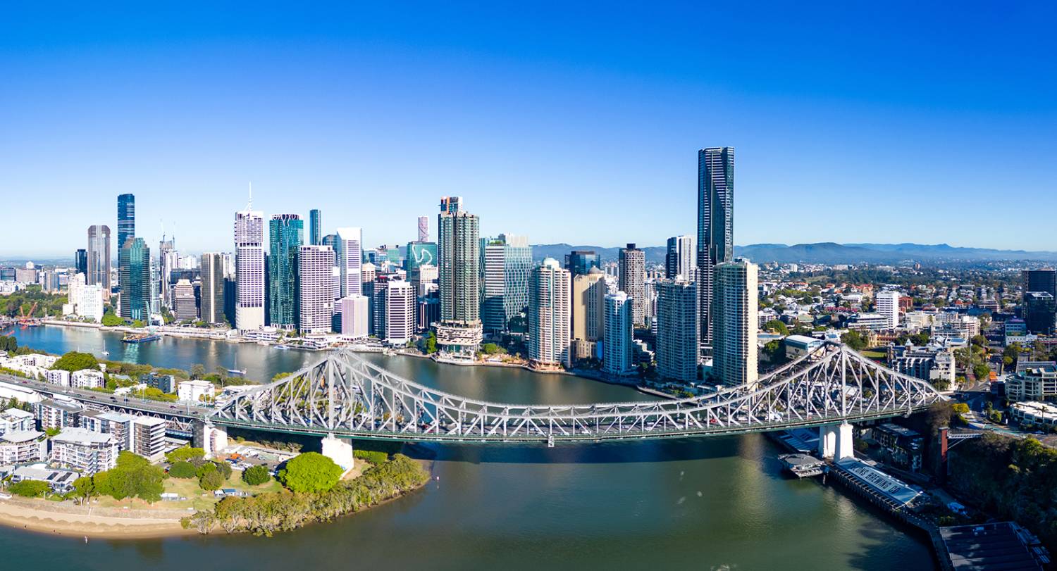 Brisbane aerial view - Hughes Chauffeur service