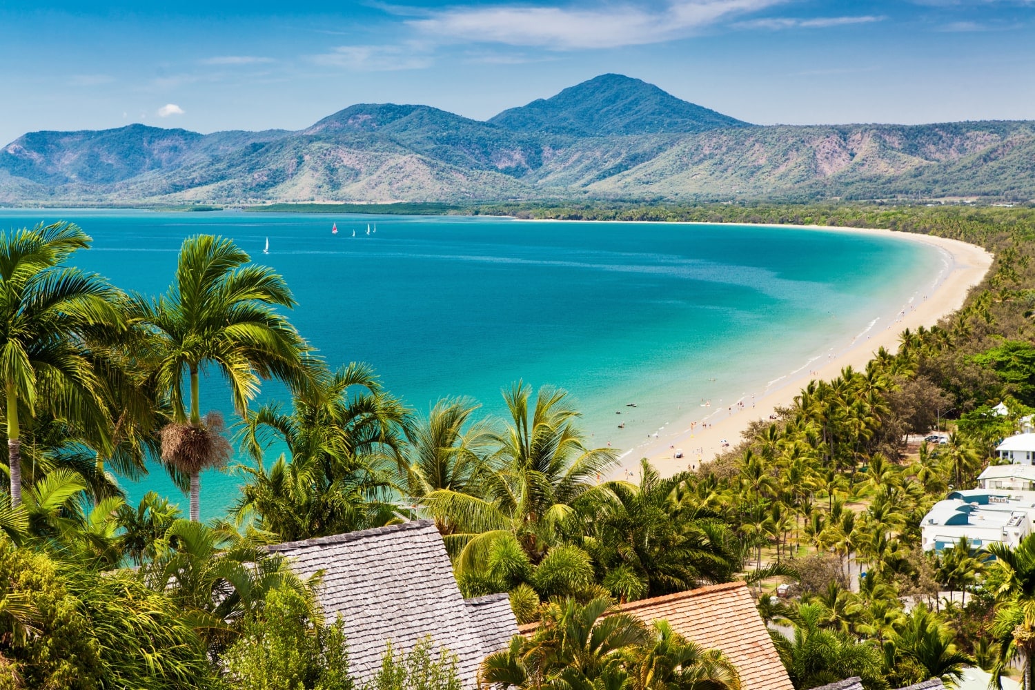 Cairns beach view. Hughes Chauffeur services