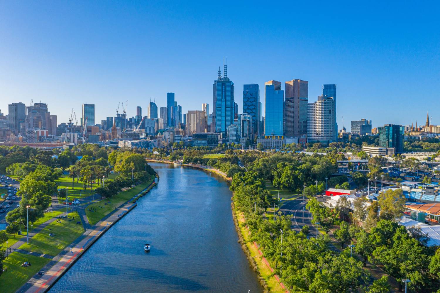 Melbourne Aerial View - Hughes Chauffeur service
